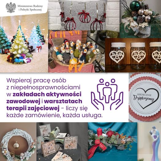 #RehabilitacjaZawodowa #Praca #WTZ #Rękodzieło #WsparcieZAZ #Pomoc #Integracja #WspierajZAZ