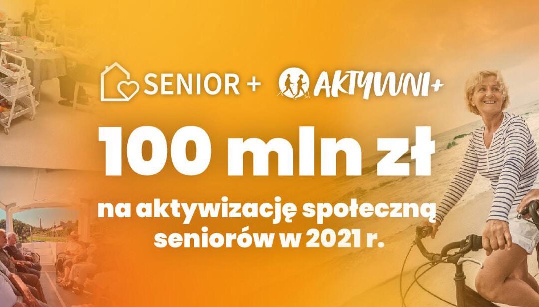 100 mln zł na aktywizację społeczną seniorów w 2021 roku