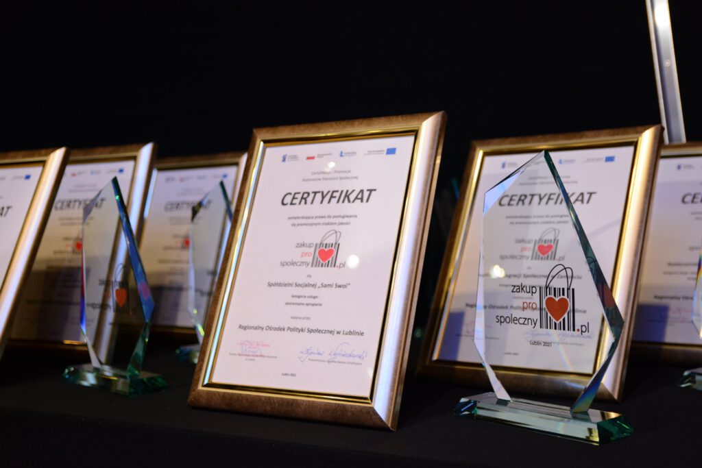 Certyfikat Jakości "Zakup Prospołeczny"