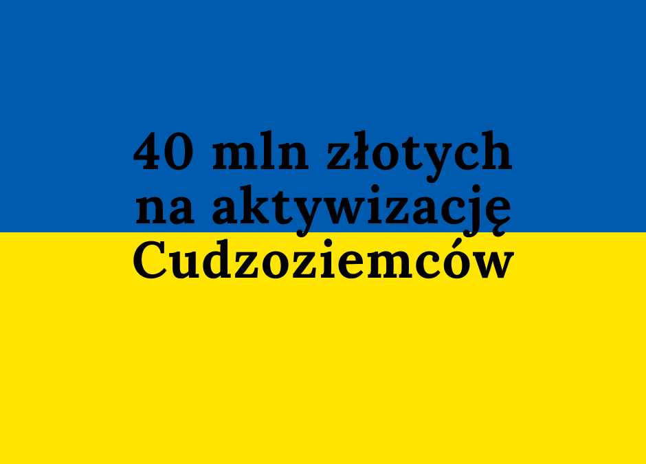 40 mln zł na aktywizację cudzoziemców. Minister Rodziny ogłosiła konkurs!