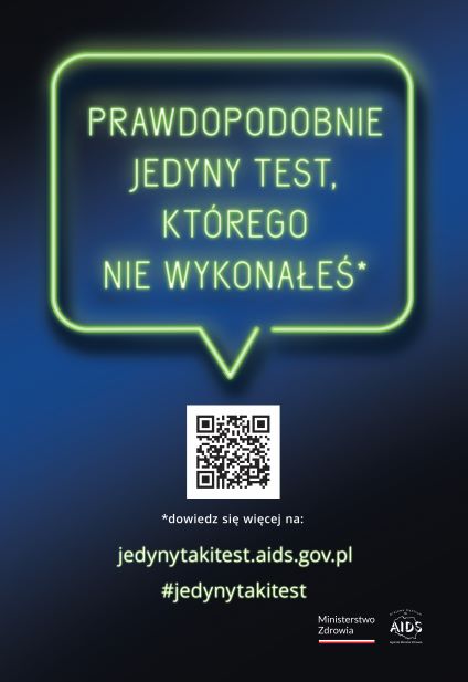 Kampania społeczna Krajowego Centrum ds. AIDS pod hasłem: „Jedyny taki test” (#jedynytakitest)