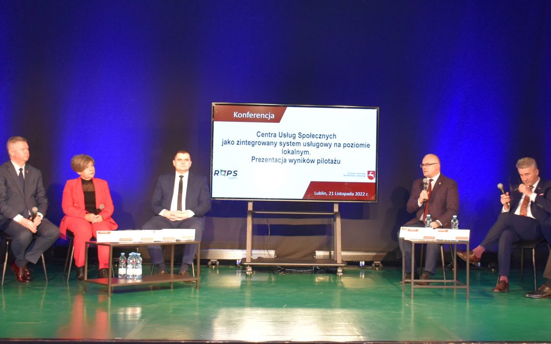 Konferencja „Centra Usług Społecznych jako zintegrowany system usługowy na poziomie lokalnym. Prezentacja wyników pilotażu”