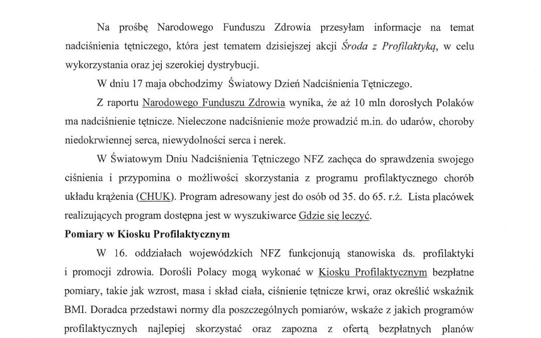 Środy z profilaktyką