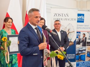 Przemówienie przedstawiciela Spółdzielni Niewidomych im. Modesta Sękowskiego z Lublina