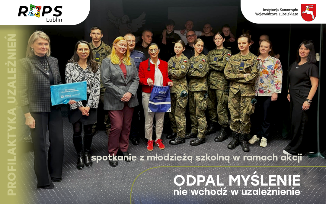 Kolejne spotkanie dotyczące profilaktyki uzależnień z młodzieżą szkolną w ramach projektu ,,Odpal myślenie nie wchodź w uzależnienie”